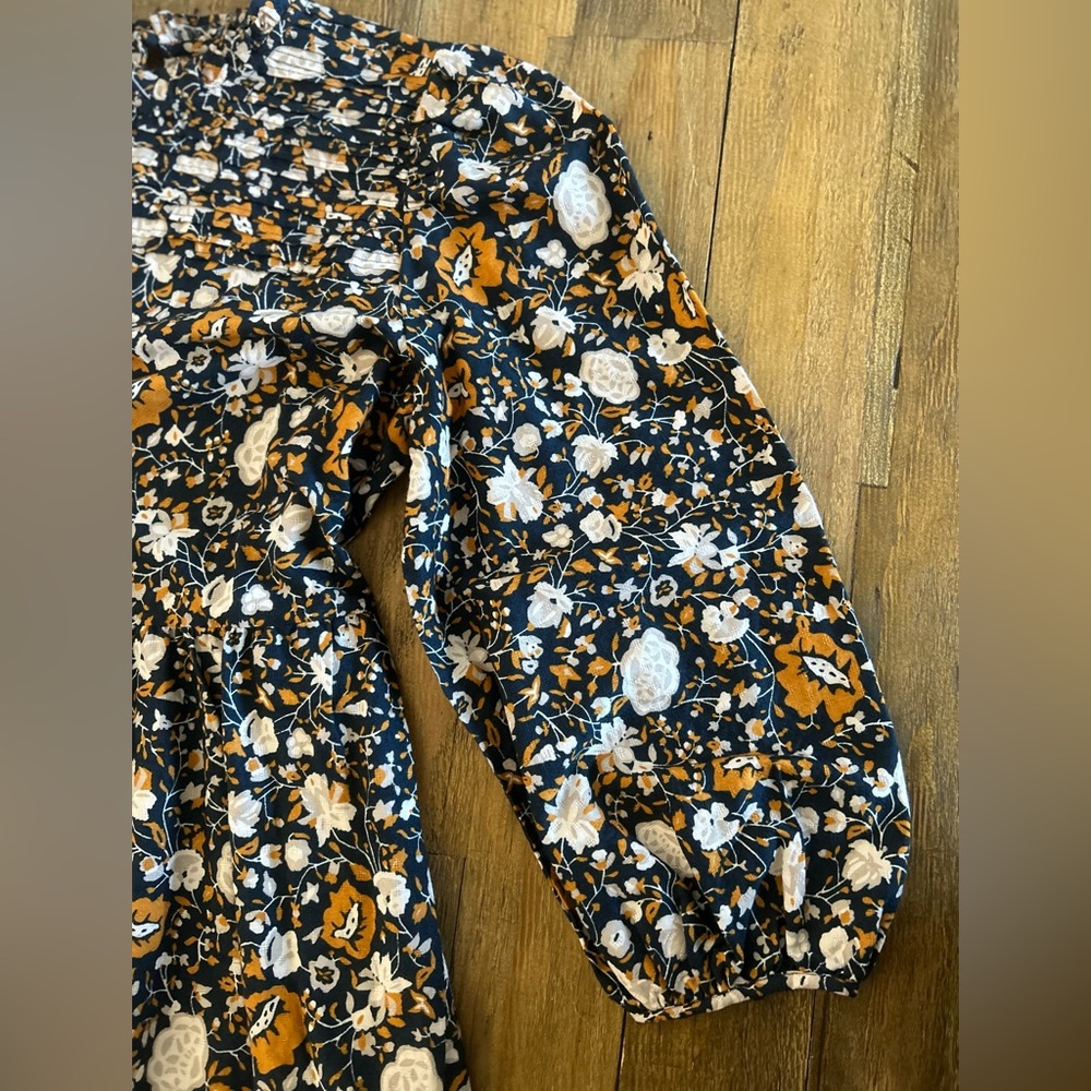 Universal Thread Navy Blue And Yellow Floralprint… - image 7